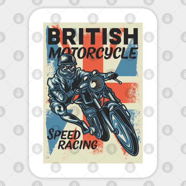 British Motorcycles Sticker by ManxHaven